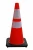 Import 28inch Highway Safety PVC Road Cone with Black Base Plastic Road Barrier Cone from China