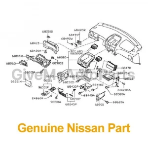 68260-3MA0B Nissan Lid assy-cluste 682603MA0B, New Genuine Part