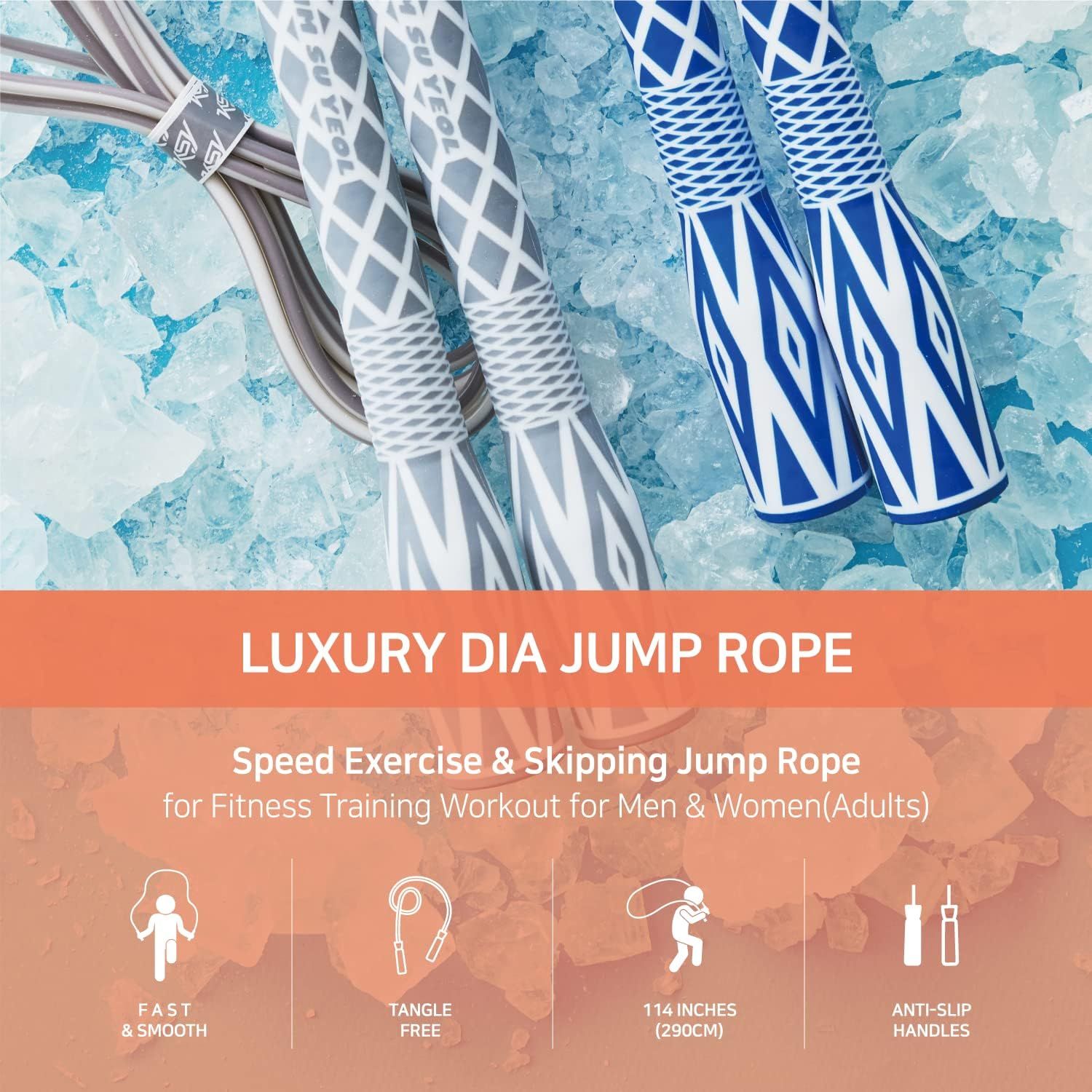 Buy Skipping Jump Rope For Fitness Workout - Light Weight, Adjustable ...