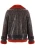 Import Women's Shearling Belted Biker Jacket, Cracked Brown with Coral Wool from Republic of Türkiye