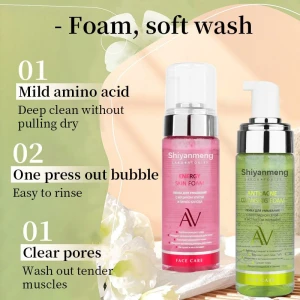 Snail persimmon Leaf Cleansing Bubble Mousse, Amino acid Cleansing Bubble mousse,