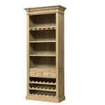 French Solid Wood Home Dining Room Furniture Tall bar Cabinet