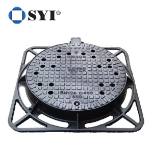 Hot Selling EN124 D400 Standard Customized Round Cast Iron Manhole Cover With Frame
