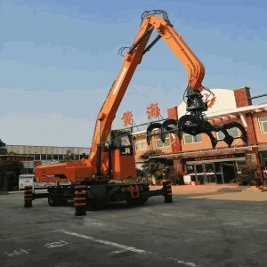 40 Ton Hydraulic Wheel Excavator with Grapple/Log Grab