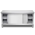 Commercial Stainless Steel Preparation Cabinet – Custom AISI 201 or 304 steel, Detachable Sliding Doors, Adjustable Fee