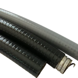smooth PVC coated flexible steel conduits stainless steel liquid tight flexible conduits with pvc jacket