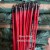 Import Wooden broom stick red pvc coated from Vietnam