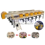 Large scale household waste manual sorting platform , municipal waste construction waste manual sorting platform