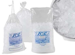 Ice Cube Cooler Bag Heavy Duty Polythene Packaging
