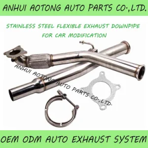 Non-Standard Modify Ss 201 Ss 304 Ss 409 Auto Exhaust Down Pipe W/ Bolts &. Gaskets
