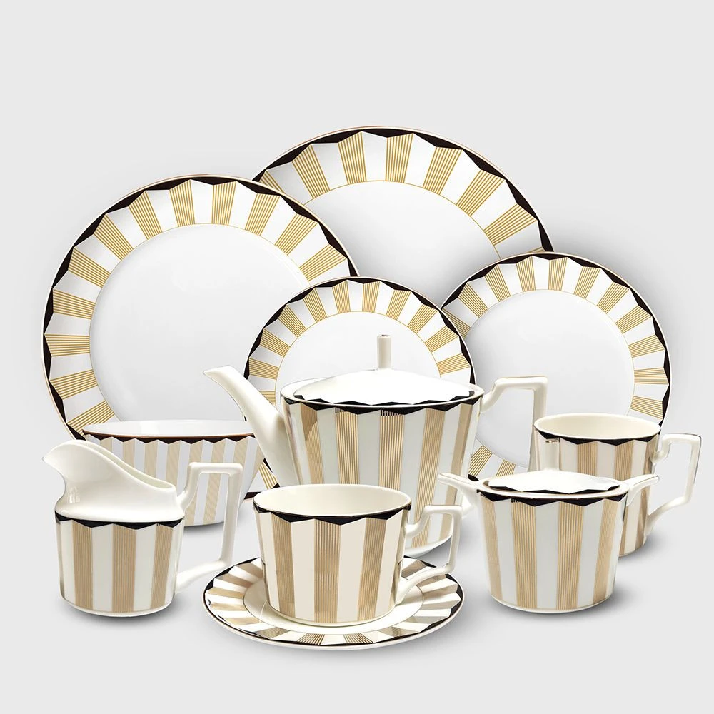 Buy Bone China Dinnerware Set Have Plates Bowl Mug Cup And Saucer from ...