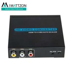 Mattzon 4K 1080P HDMI TO AV / VGA / YPbPr / SDI +Digital Audio Converter with upscale and downscale function