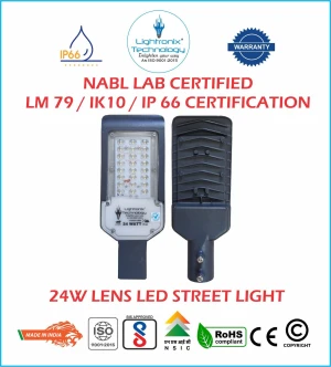 24 WATT LED STREET LIGHT - LENS MODEL