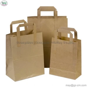 Customizable Design Wholesale Price Customized Brown Kraft Paper Bags