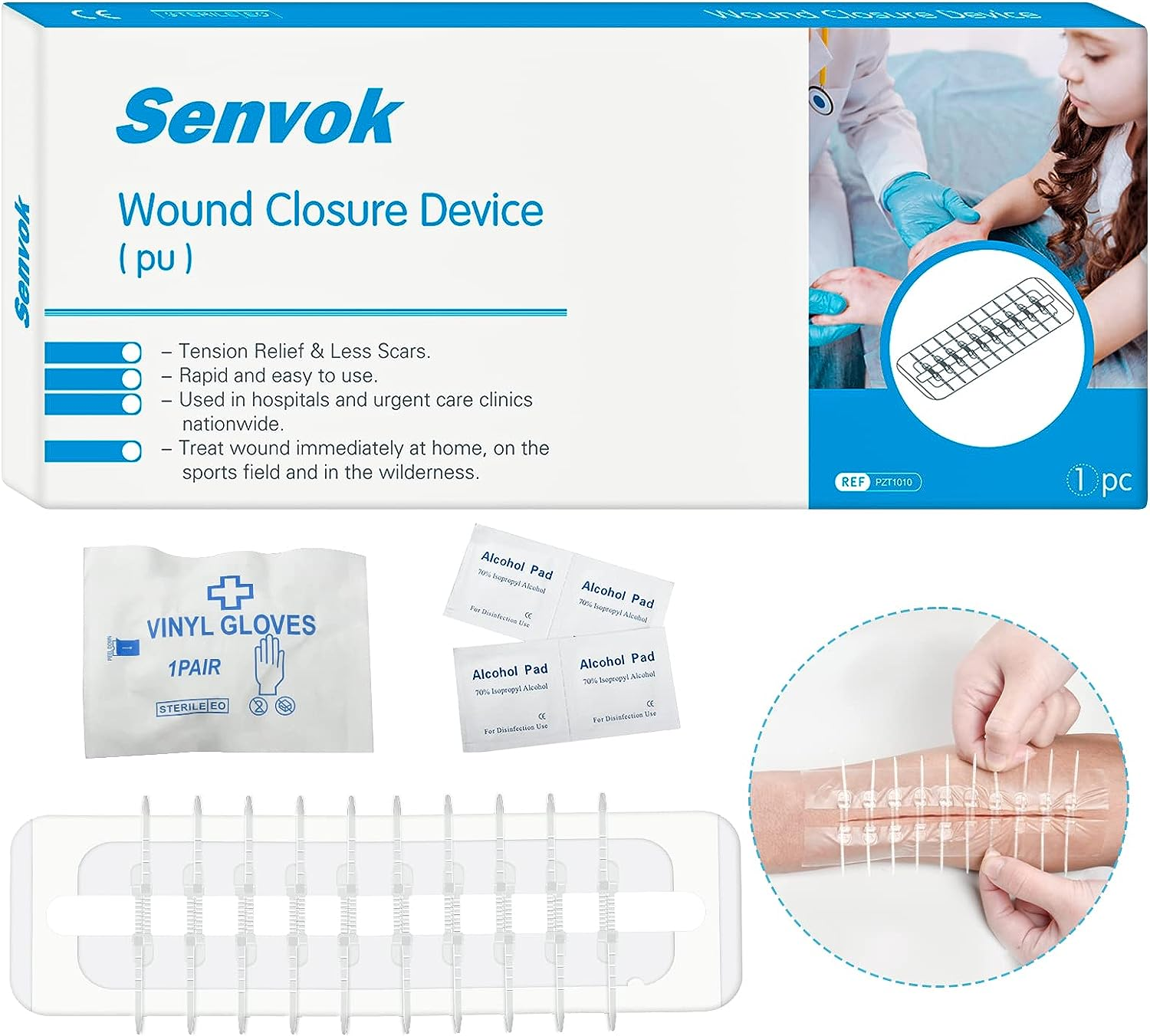 Buy Senvok Wound Closure Device Suture Free From Senvok Med Inc Usa Tradewheel Com