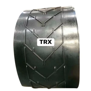 TRX Customized Rubber Conveyor Belt Canvas Nylon Conveyor Belt Ep Non-Slip Black Chevron Rubber Conveyor Belt