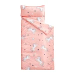 Nap Mat with Removable Pillow for Kids Toddler Boys Girls Daycare Preschool Kindergarten Sleeping Bag