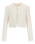 Ladies’ woollen/tweed blazer jacket(T84219)