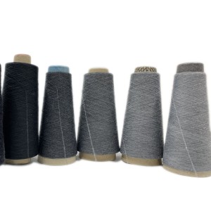 100% Polyester Dyed Yarn recycled polyester yarn knitting and weaving OE yarn