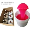 pink tin cured silicone rubber for plaster mould making rtv2 liquid silicone rubber for casting mould