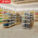 dollar store steel wood retail display shelves miniso display shelves