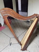 Traditional 38 String Acoustic Harp with Rich Sound
