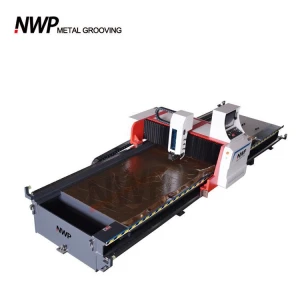 Weipu metal aluminum V grooving machine CNC hydraulic groove machine on sale