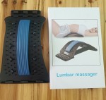 back and neck massager stretcher lumbar spine support for lower & upper back pain relief