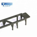 Flexible plastic fittings in building plastic ladder spacers
