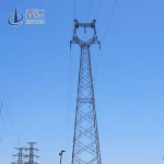 Hot-Dip Galvanized High Voltage Angle Steel Lattice Transmission Line Tower Overhead Electric Tower