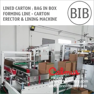 Carton Erector and Bag Inserter - Lined Carton Forming Line