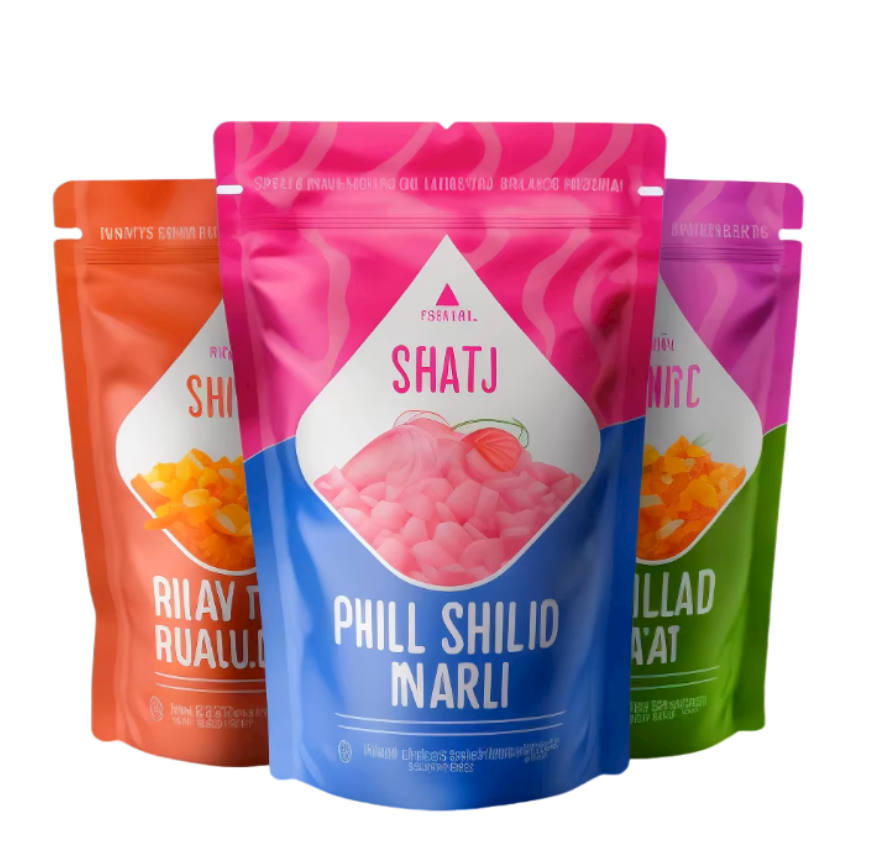 Buy Packaging Die Cut Heat Seal Resealable Stand Up Pouch Food Printed ...