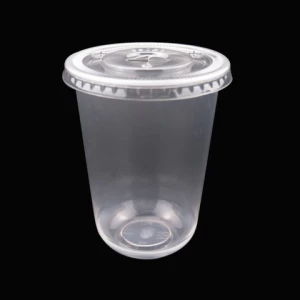 500ml-95 U Shape cup Clear Disposable Plastic cup Boba Bubble Milk Tea Cup