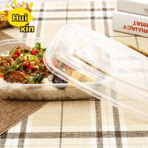 1000ml American style  rectangle  plastic disposable food storage container