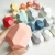 Import 10Pcs Pink Wooden Stones Children Stacking toys Wooden Colored Balancing Stones Building Block Stacking Game from China