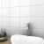 Import 10x10/20x20 bathroom design matte finish white ceramic floor and wall tile from China