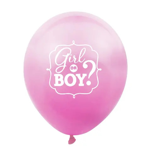 12 Inch Blue Pink Globo Baby Shower Supplies Boy Or Girl Photo Props Gender Reveal Kids Birthday Party Decoration