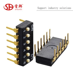 12 Pin dial switch 2.54mm waterproof dip code switch