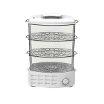 12L Best plastic electric food steamer with 3 tier with BPA free home food steamer