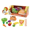 12pcs Pretend Play Kit Set Kids DIY Supermarket Cashier Play Toys Set with fruit and vegetable
