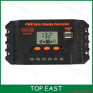 12v 24v 48v PWM Solar Charger Controller 10A 15A 20A Intelligent Solar Controller with CE ROHS