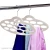 Import 14 Holes Flocking for Scarves &amp; Belts Organize Plastic Hanger from China