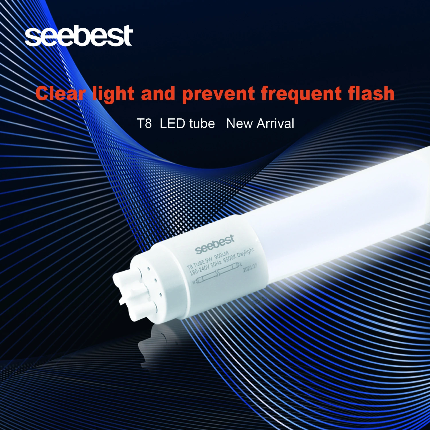 15W led tube rechargeable Emergency light with  integrated bracket