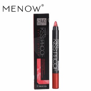 19Pcs/lot MENOW Makeup Matte Kiss Proof Lipstick Long Lasting Effect Powdery Soft Waterproof Matte Lipsticks Lip Pencil Crayon