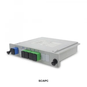 1x4 SC APC SC UPC Insert type fiber optic plc splitter