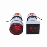 -20-199 Digital Thermometer Temperature Meter LED Display Indicator Lamp 22MM Signal Light 220V 380V Measuring Instrument