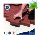 200x160x20/25/43mm Bone shape rubber tile for walkway, garden, park