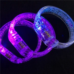 2018 hallonween/christmas party supply best sell cheap price accept customized logo advertising led flashing bracelet