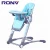 Import 2018 new Eco-friendly plastic folding adjustable dining sitting baby feeding chair for kids from China