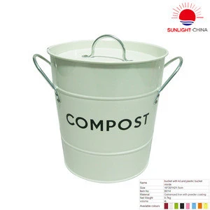 2018 newest B014 kitchen compost bucket/ garden compost bin with inner plastic bucket